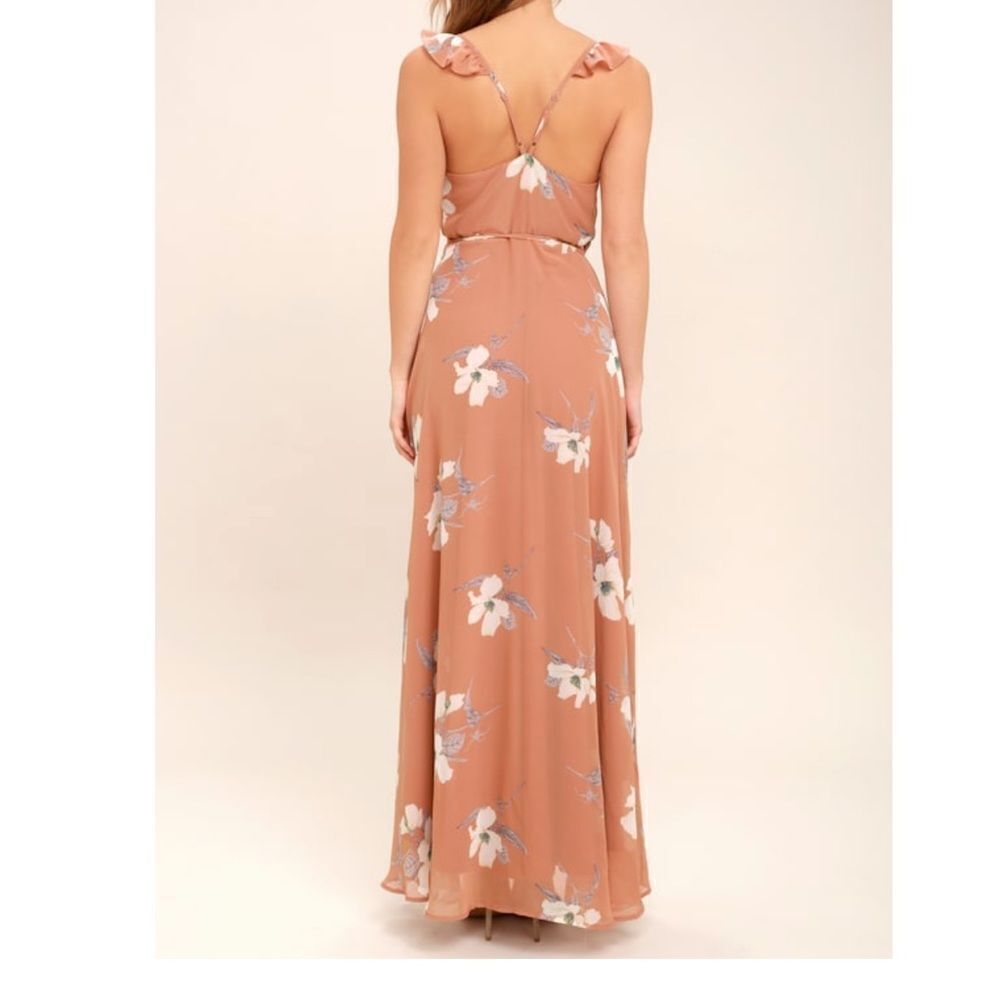 LULU’S High - Low Wrap Dress 🌸 - Picture 4 of 10